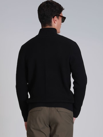Lufian Knit cardigan in Black