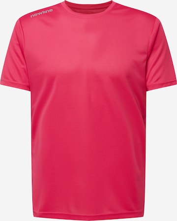 Newline T-shirt i rosa: framsida