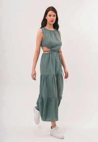 FRESHLIONS Maxikleid 'Lilia' in Grün