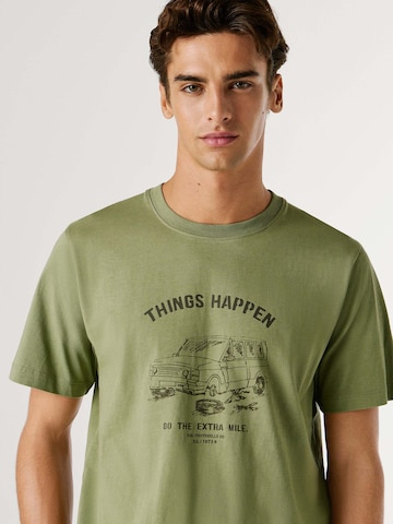T-Shirt 'Sheldon' Pepe Jeans en vert