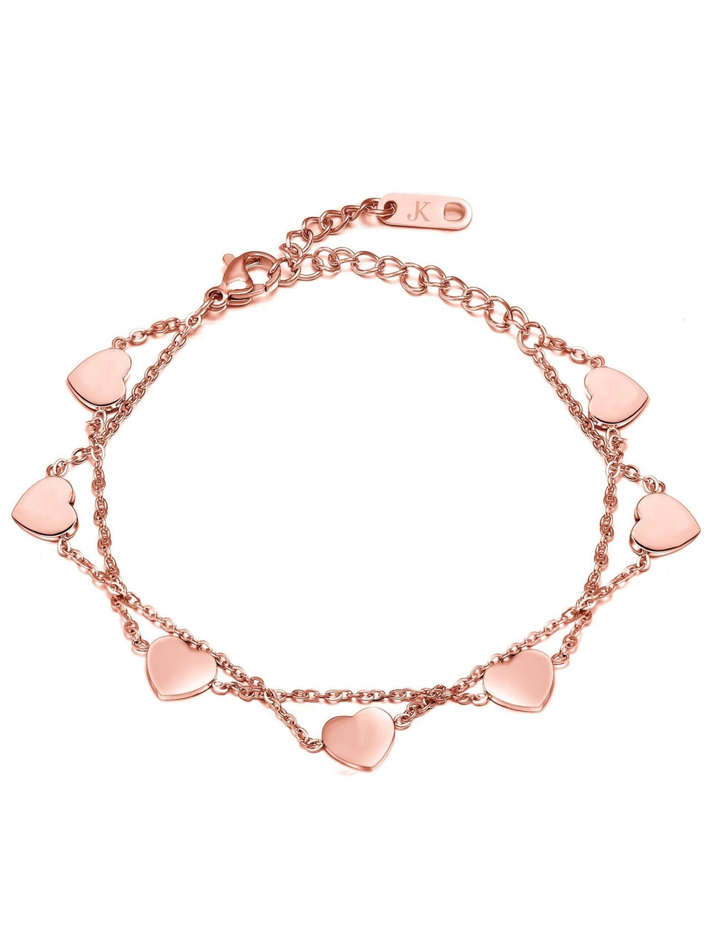 Kim Johanson Bracelet '7 Herzen' in Gold: front