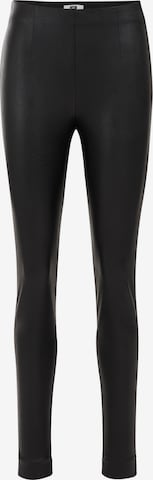 WE FashionSlimfit Tajice - crna boja: prednji dio