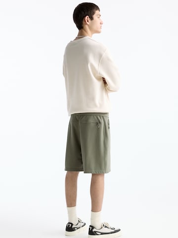 Pull&Bear Loosefit Kalhoty – zelená