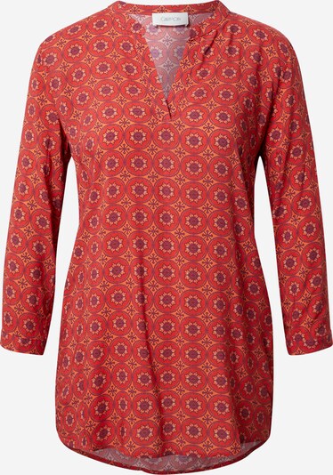 Cartoon Blouse in Aubergine / Light orange / Dark orange / White, Item view
