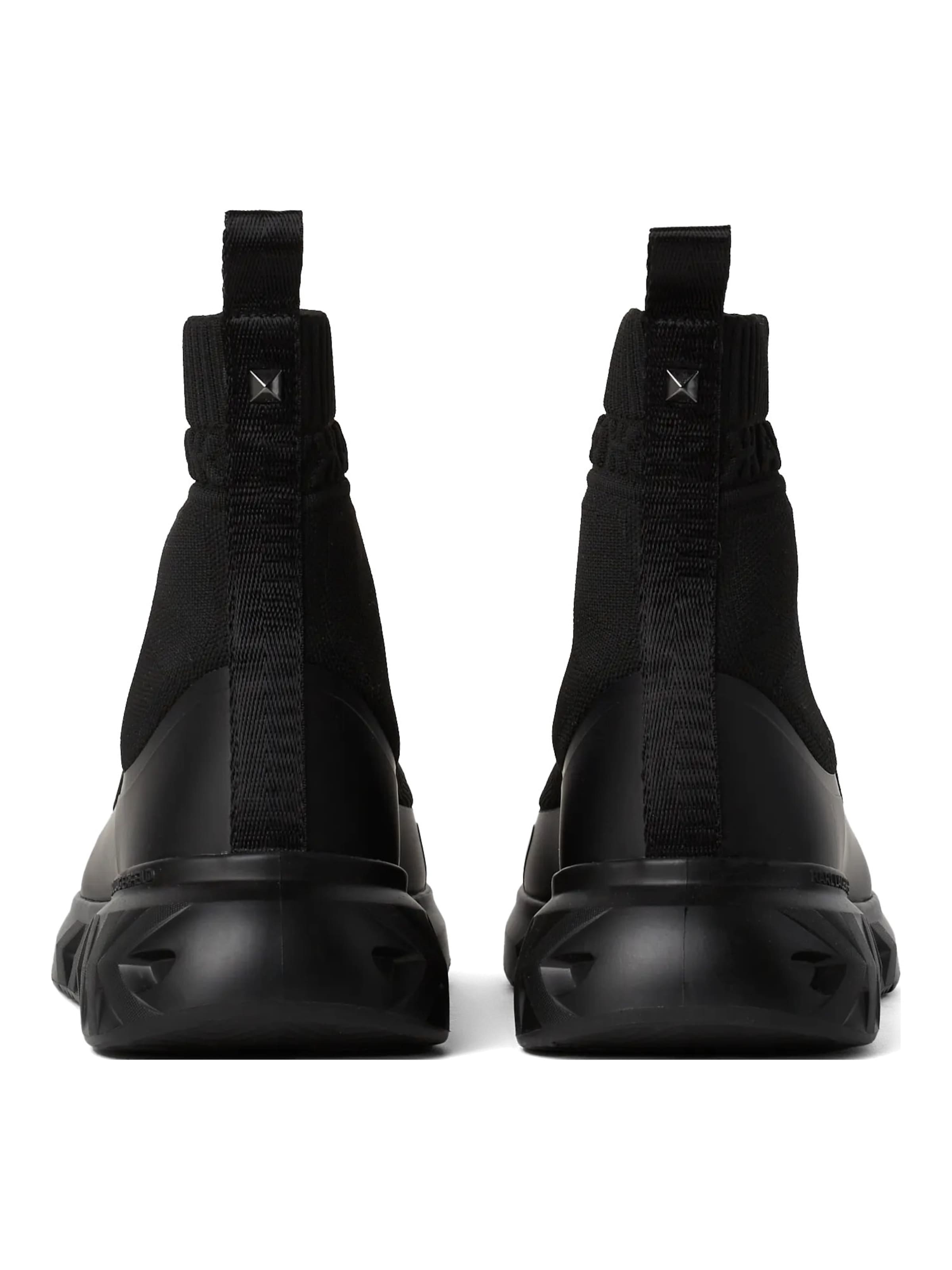 Karl Lagerfeld Sneakersy wysokie 'KITE RUN' w kolorze czarny