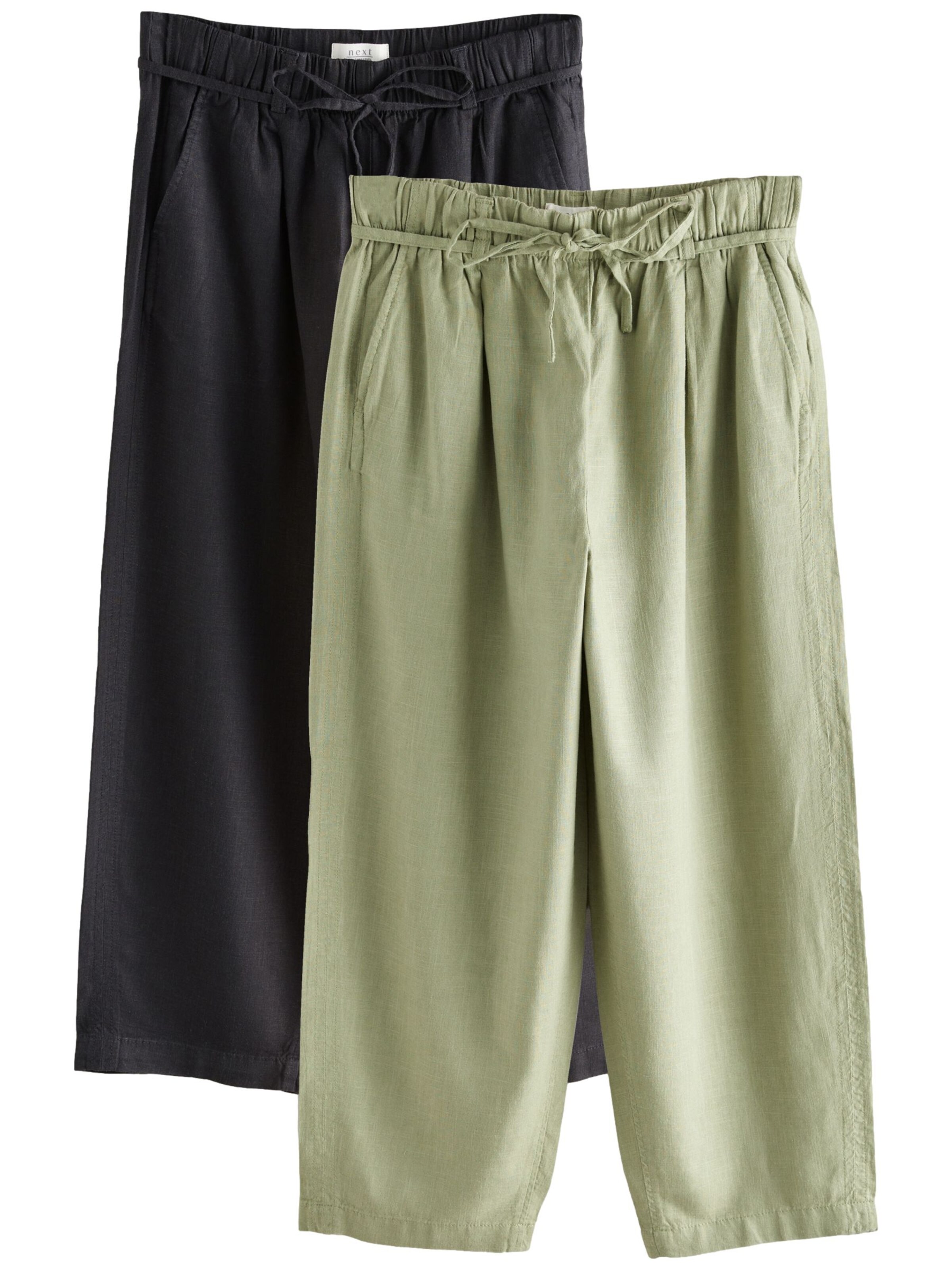 zaļš Next Vaļīgs piegriezums Bikses: no priekšpuses