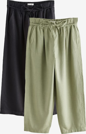 Next Housut värissä pastellinvihreä / musta, Tuotenäkymä