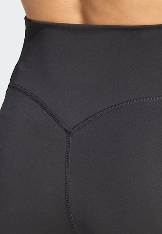 ADIDAS PERFORMANCE Skinny Sportbroek 'Optime' in Zwart