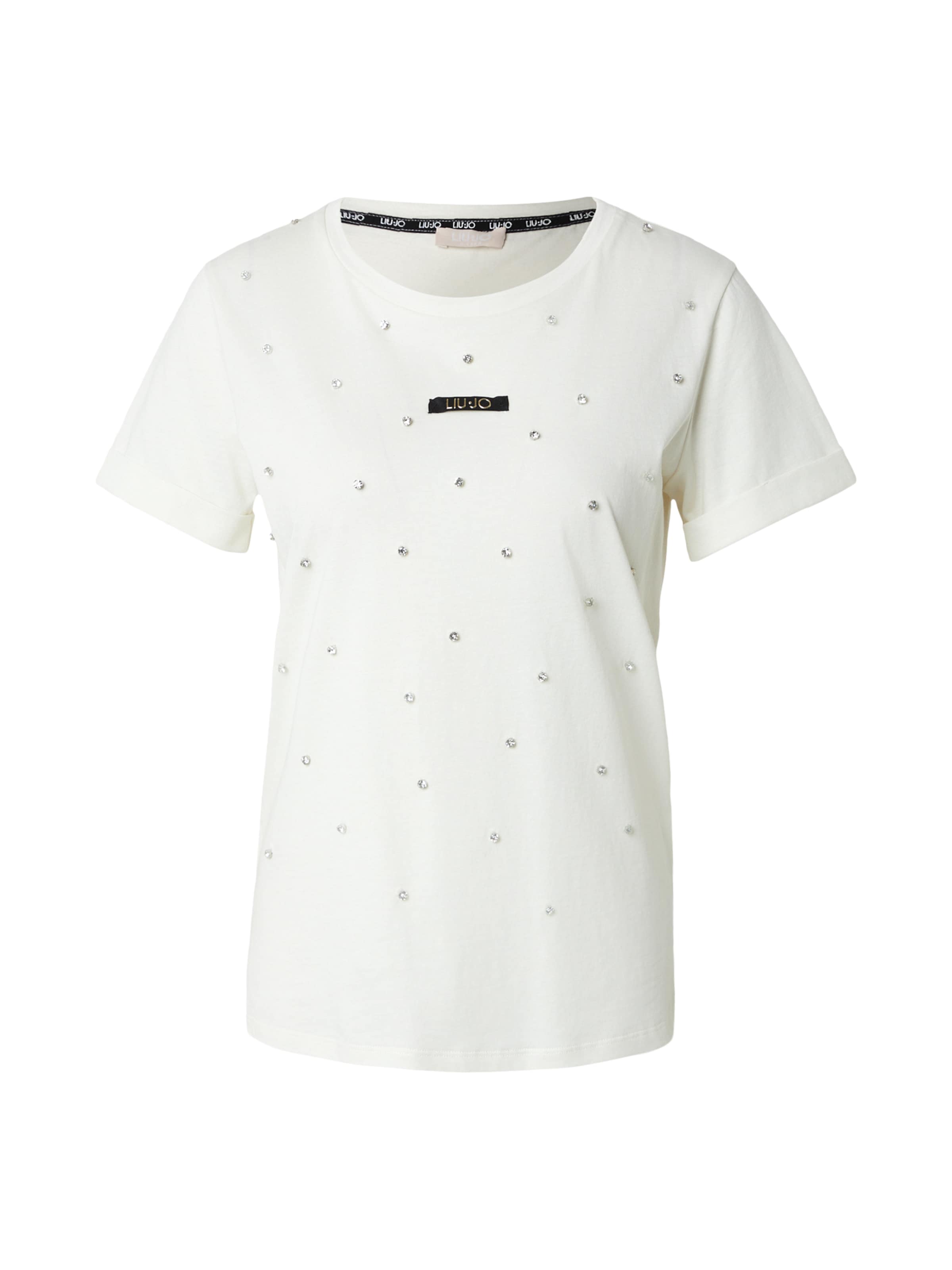 Liu Jo Μπλουζάκι 'ECS' σε λευκό: μπροστά