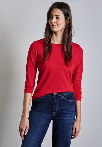 STREET ONE Basic Shirt in Rot: Vorderseite