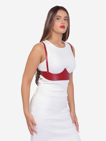 Haute Cuir Gürtel 'Venus Underbust Harness'‌‌‌‌‌ in Rot
