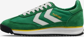 Baskets basses Hummel en vert : devant