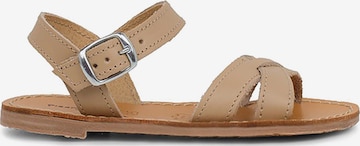 Sandales Pisamonas en beige : devant