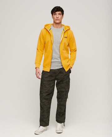 Superdry Zip-Up Hoodie 'Essetial' in Yellow