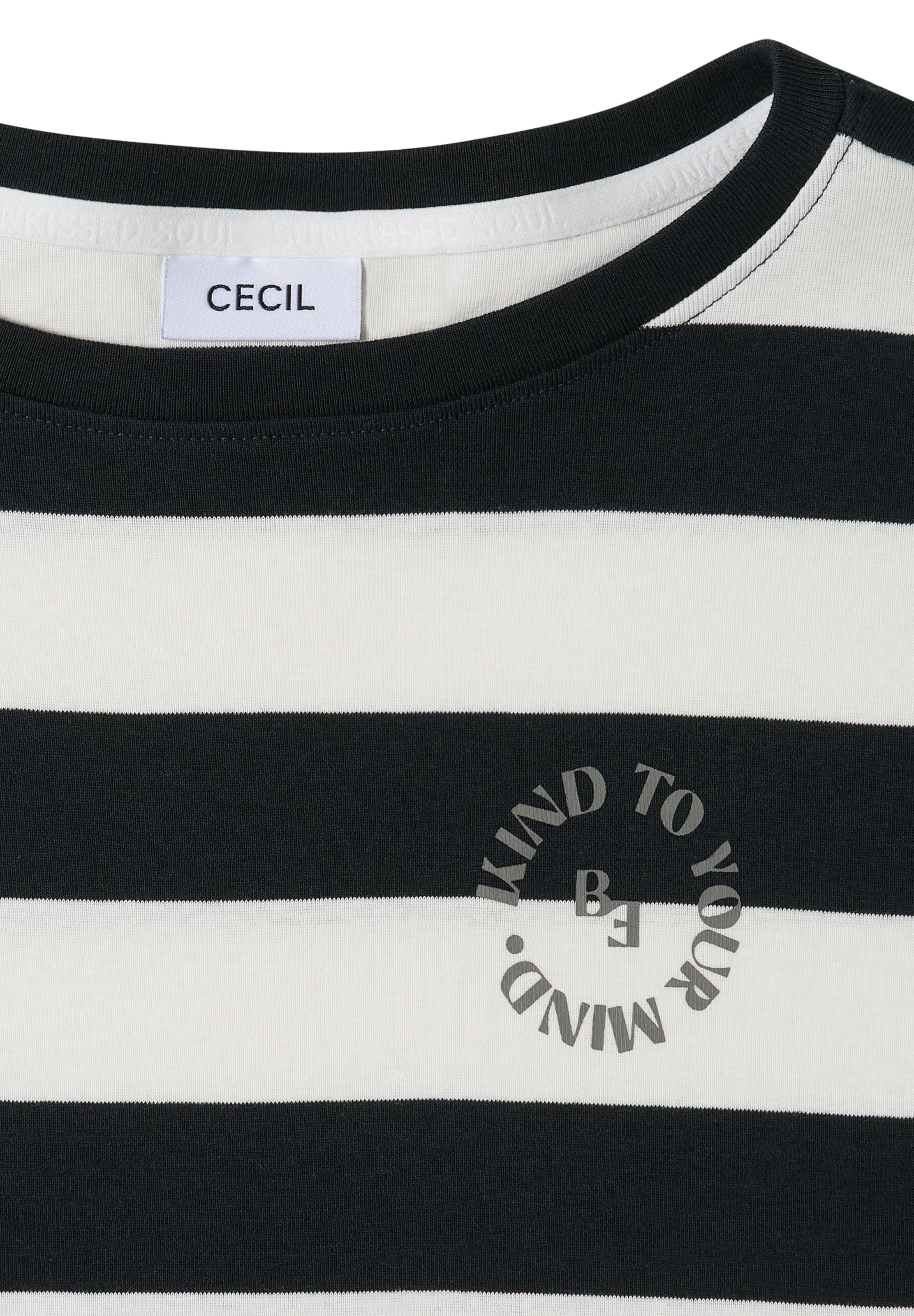 CECIL T-Shirt in Schwarz