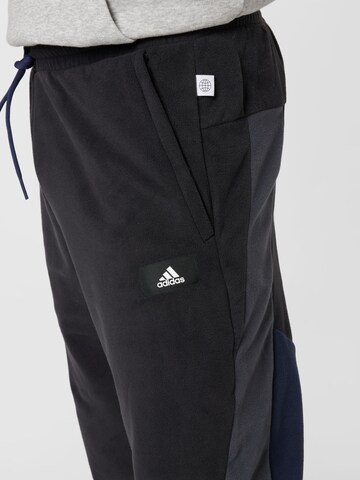 ADIDAS SPORTSWEARTapered Sportske hlače - crna boja