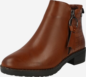 Xti Bootie in Brown: front