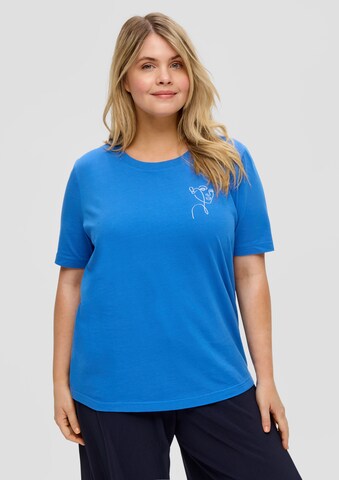T-shirt s.Oliver Red Label Big & Tall en bleu : devant