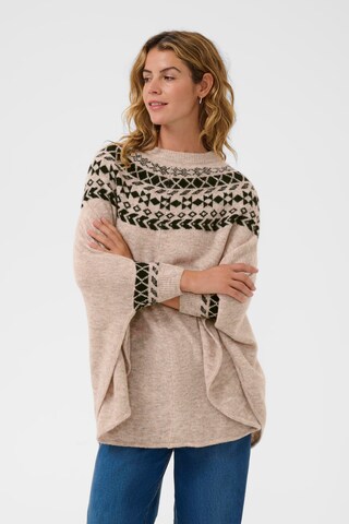 Pull-over 'CRCherrie' Cream en beige : devant