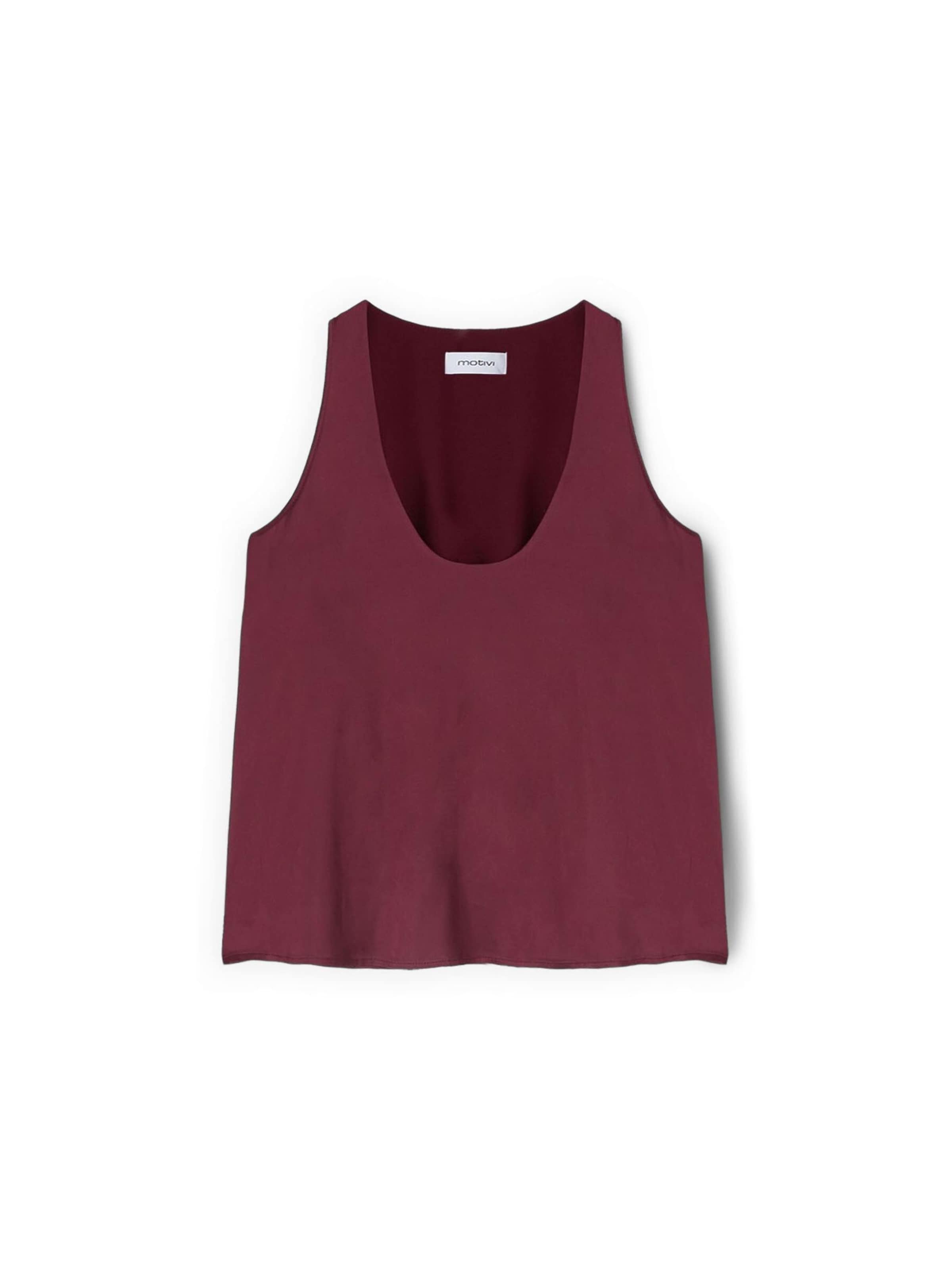 MOTIVI Top in Rood: voorkant