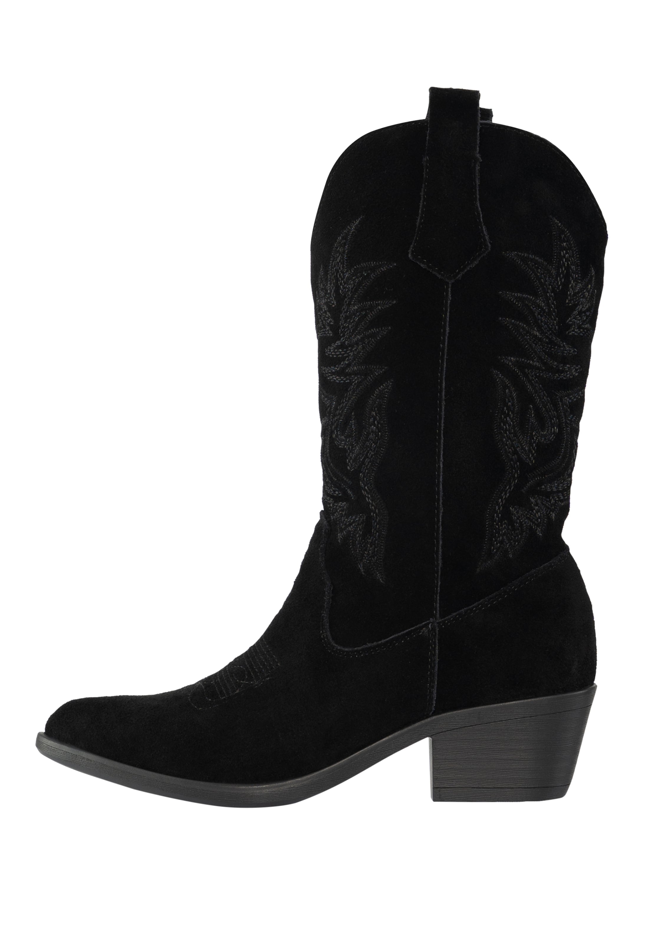 Salinyang Comwboystøvler i sort