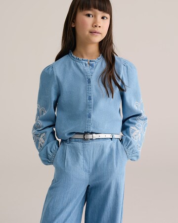 WE Fashion Bluse in Blau: Vorderseite