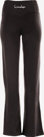 WinshapeFlared/zvonoliki kroj Sportske hlače 'WH3' - crna boja