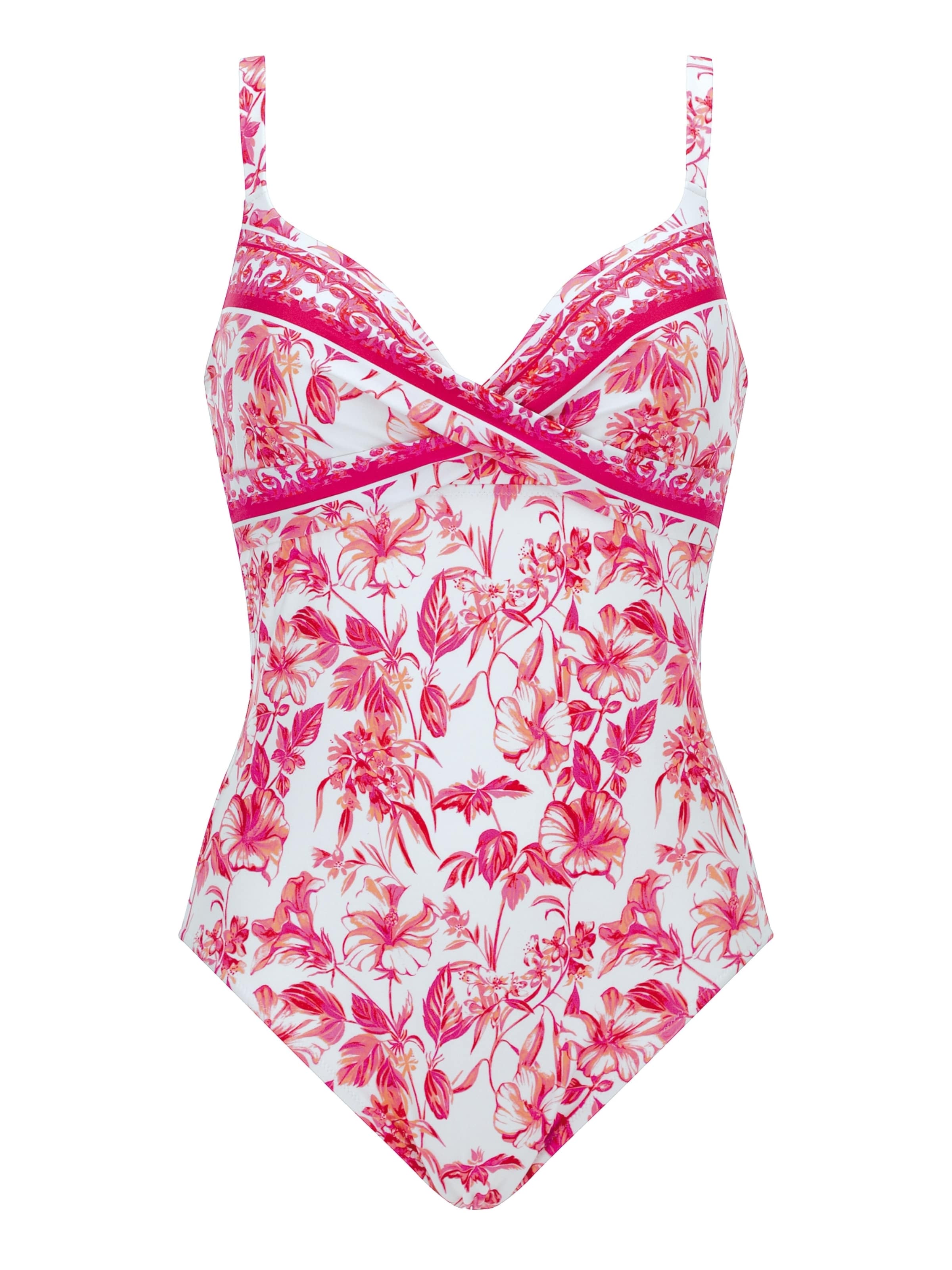 Bustier Maillot de bain OLYMPIA en rose : devant