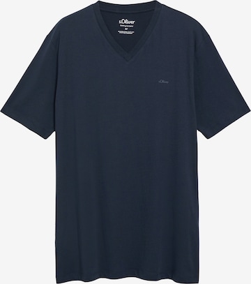 s.Oliver Men Big Sizes T-Shirt in Blau: Vorderseite