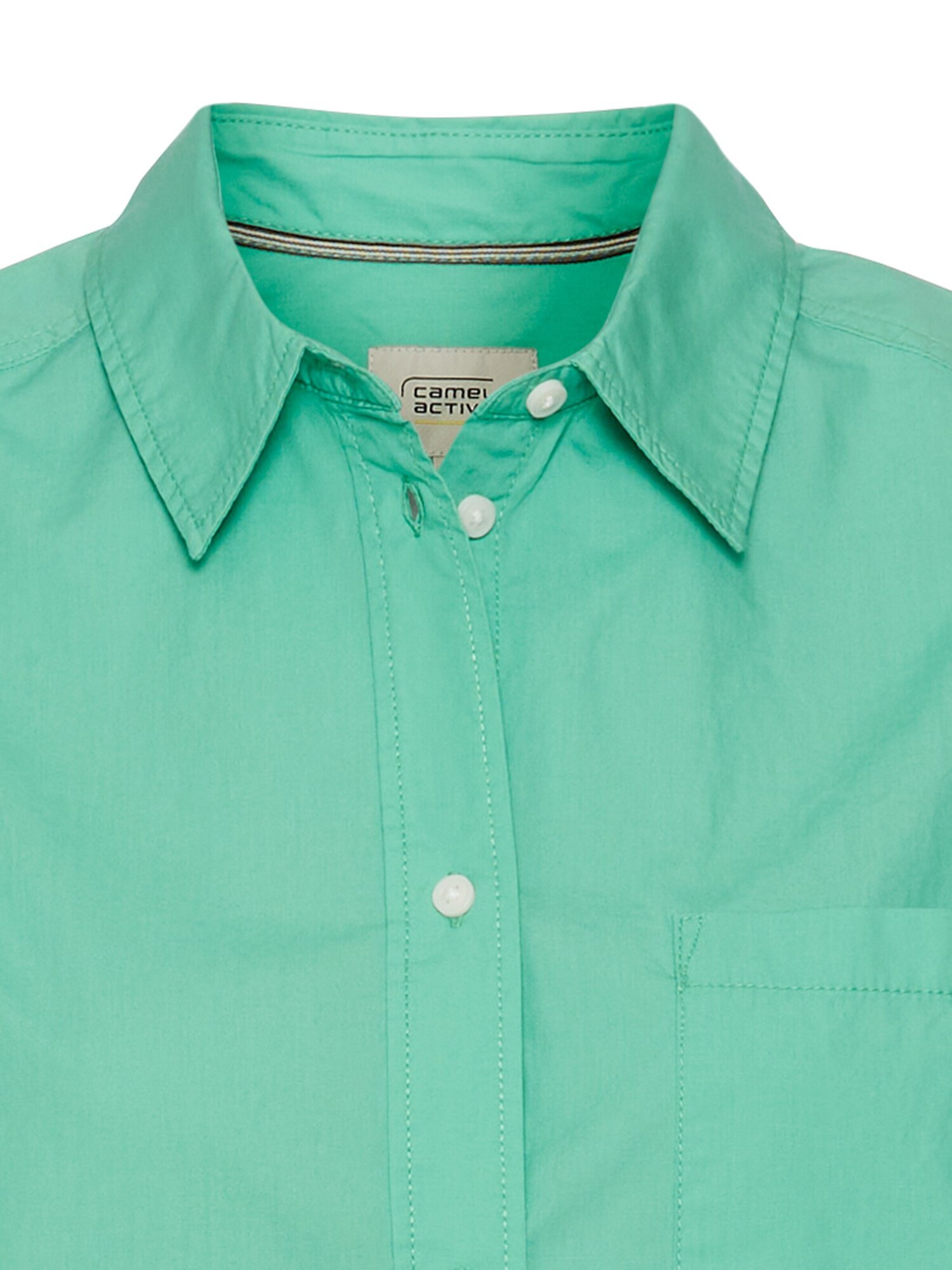 CAMEL ACTIVE Hemdbluse aus Baumwolle in Grün