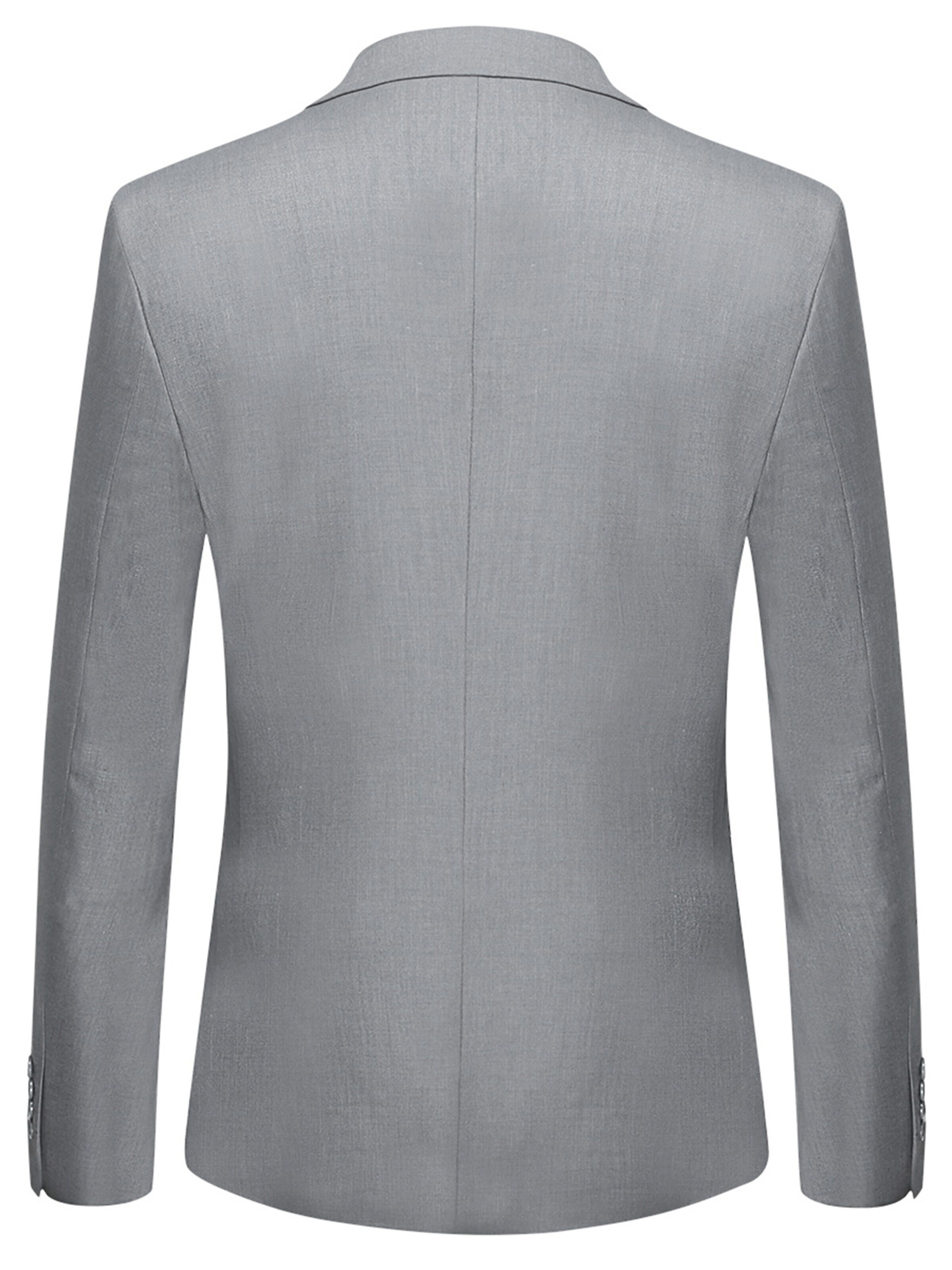 YOUTHUP Slim fit Suit Jacket 'Zugluft' in Grey