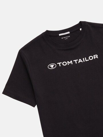 TOM TAILOR Majica | črna barva