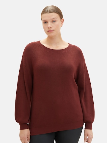 Tom Tailor Women + Sweater in Brown: front