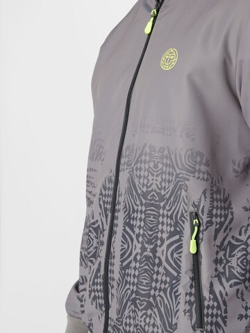 BIDI BADU Athletic Zip-Up Hoodie 'Lynel' in Grey