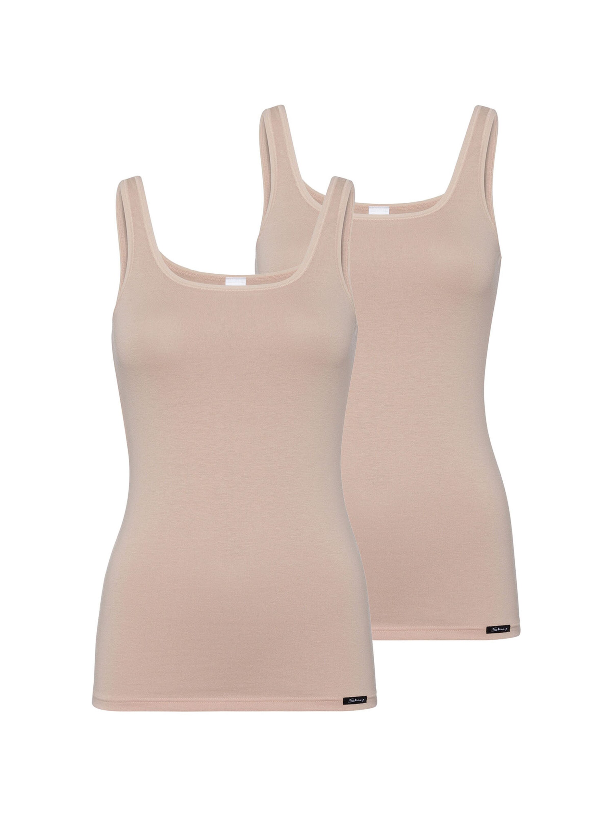 Skiny Top ' Cotton Advantage ' in Beige: front