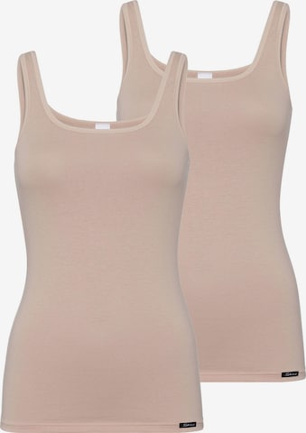 Skiny Top ' Cotton Advantage ' in Beige: front