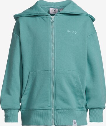 New Life Zip-Up Hoodie in Green: front