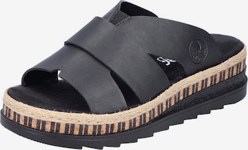 Rieker Mules in Black: front