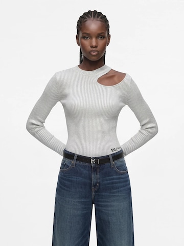 KARL LAGERFELD JEANS Пуловер в сребърно: отпред