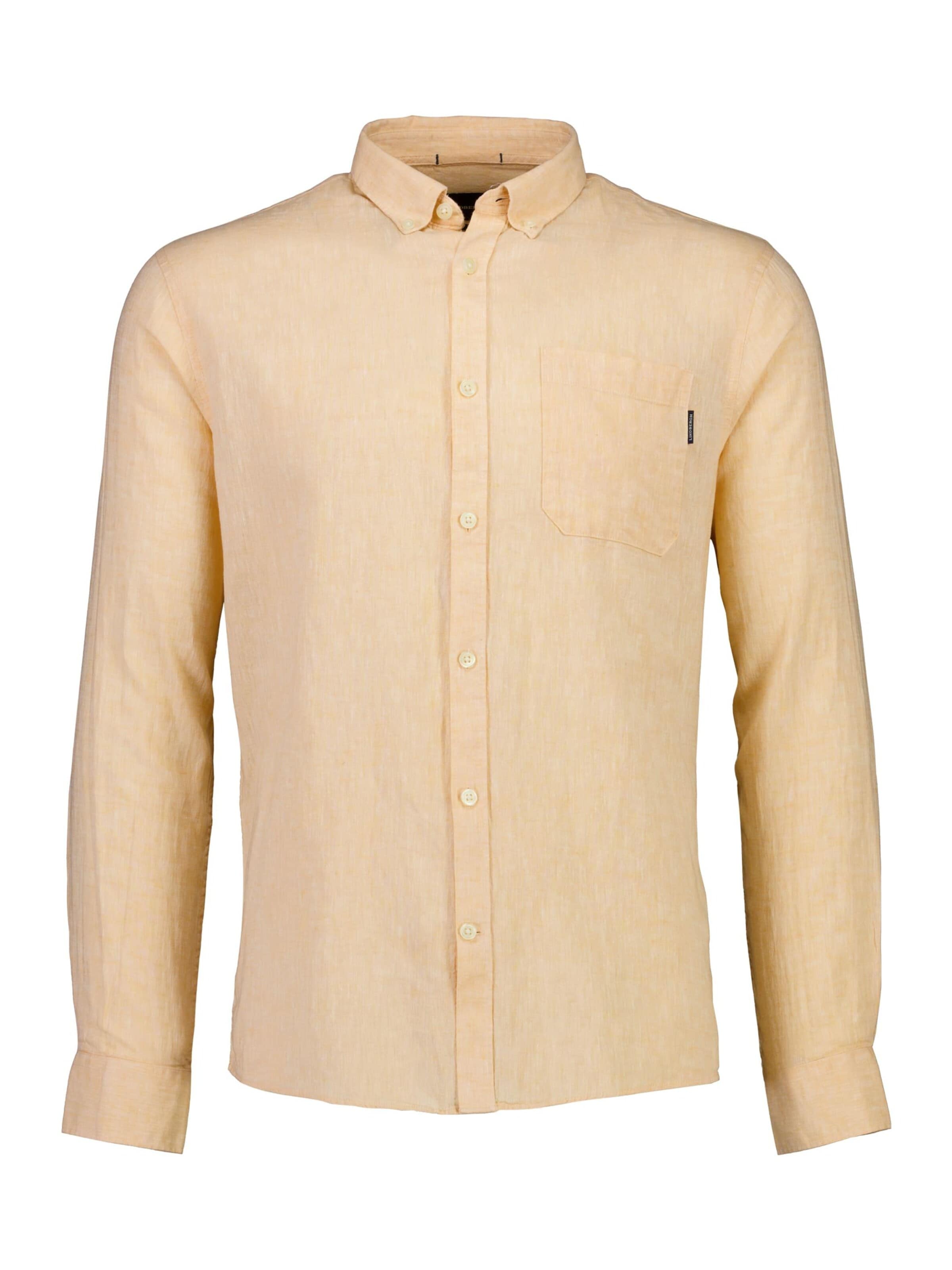 Lindbergh Regular fit Overhemd in Oranje: voorkant