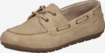 Mocassin Rieker en beige : devant