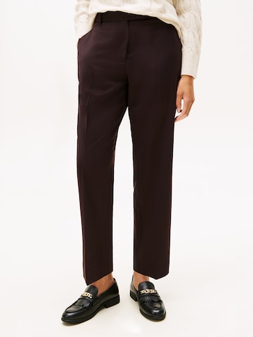 TOMMY HILFIGER Slimfit Pantalon in Bruin: voorkant