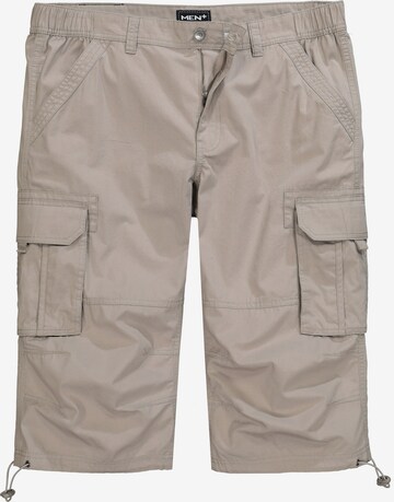 Men Plus Regular Cargo Pants in Beige: front