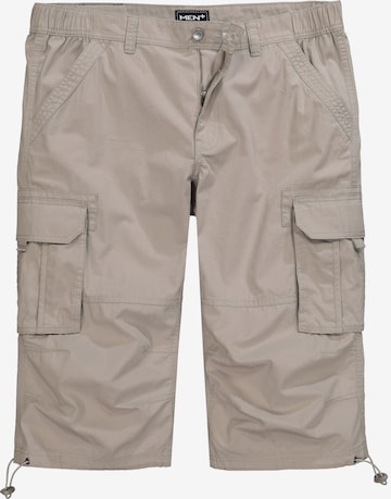 Men Plus Regular Cargo Pants in Beige: front