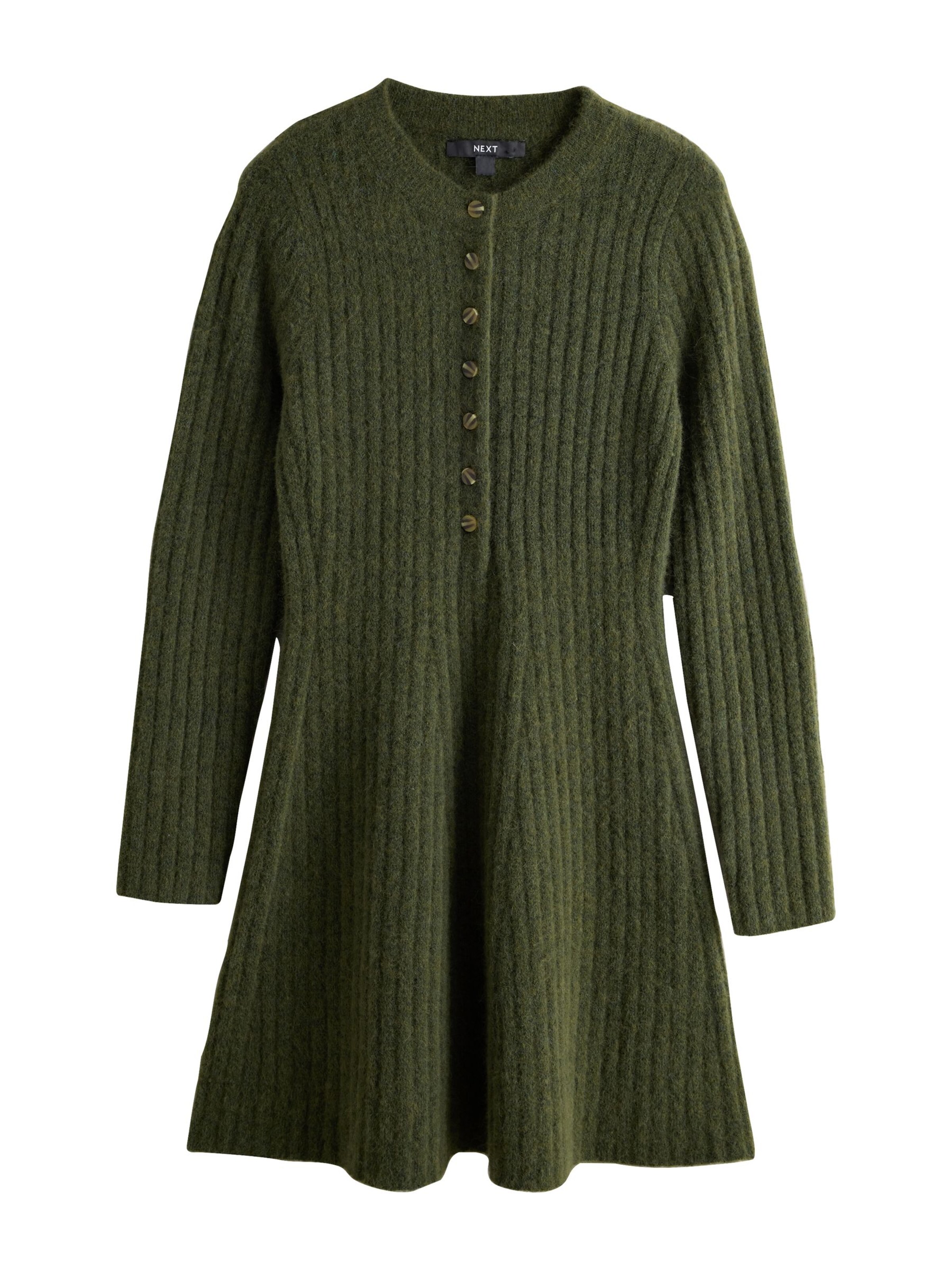 Next Knit dress in Green: front