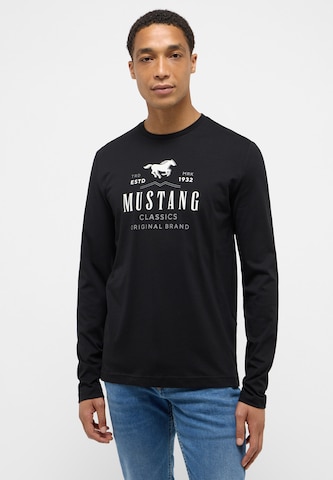 MUSTANG Shirt in Schwarz: Vorderseite