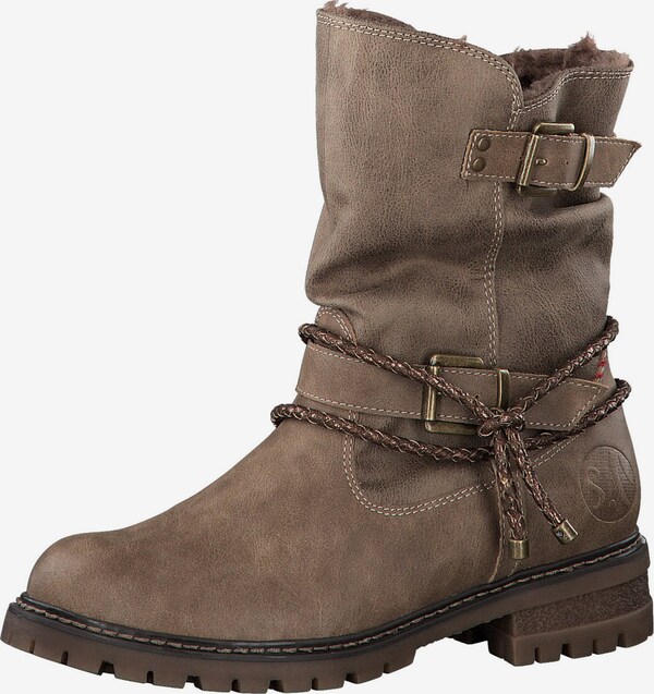 s oliver stiefelette mit schleife braun s oliver stiefelette mit schleife braun