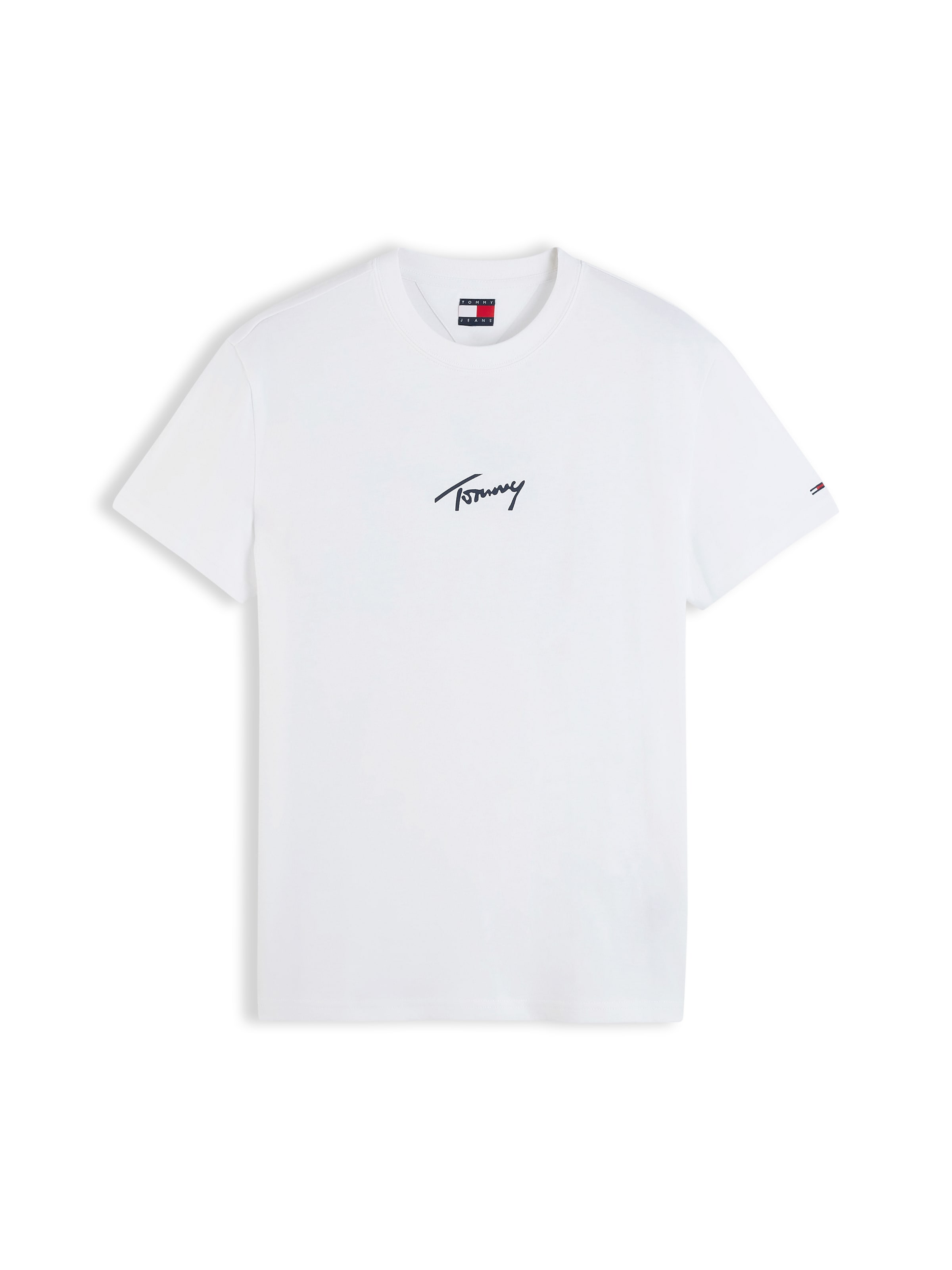 T-Shirt Tommy Jeans en blanc : devant