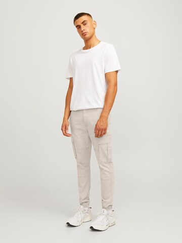 JJ Rebel Tapered Cargobyxa 'JREBMICHAEL' i beige