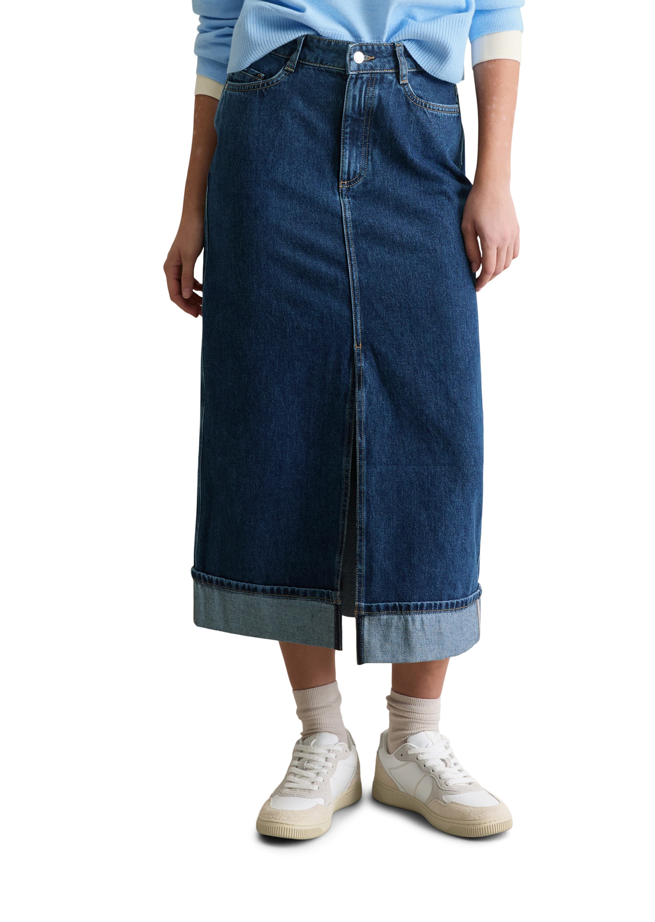 Marc O'Polo DENIM Rock in Blau: Vorderseite